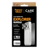 Apsaugos rinkinys PanzerGlass CARE 3-in-1 Flagship Explorer, skirtas iPhone 17 Pro – grūdintas stiklas, PET, silikonas, skaidrus