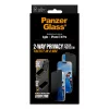 Privatumo ekrano apsauga PanzerGlass iPhone 17 / iPhone 16 Pro — Ultra-Wide Fit, grūdintas stiklas + PET, FASTFIT