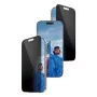 Apsauginis stiklas PanzerGlass 2-Way Privacy, skirtas iPhone 17 Pro – Ultra-Wide Fit, grūdintas stiklas, privatumo filtras, FASTFIT