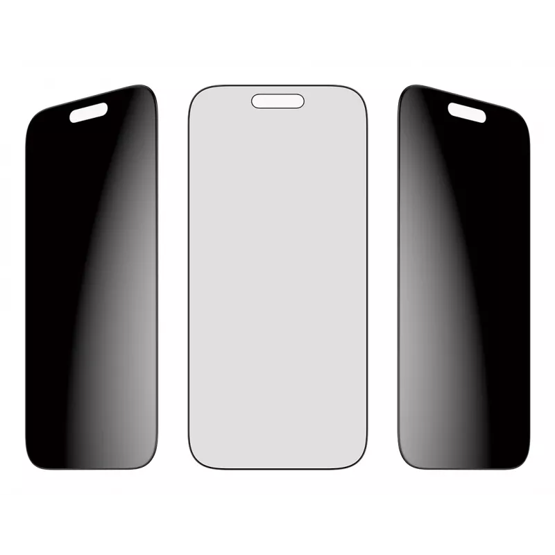 Apsauginis stiklas PanzerGlass 2-Way Privacy, skirtas iPhone 17 Pro – Ultra-Wide Fit, grūdintas stiklas, privatumo filtras, FASTFIT