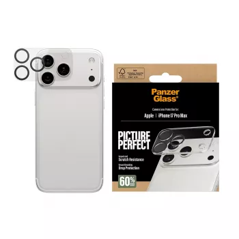 PanzerGlass PicturePerfect fotoaparato lęšio apsauga iPhone 17 Pro Max, atspari įbrėžimams ir smūgiams