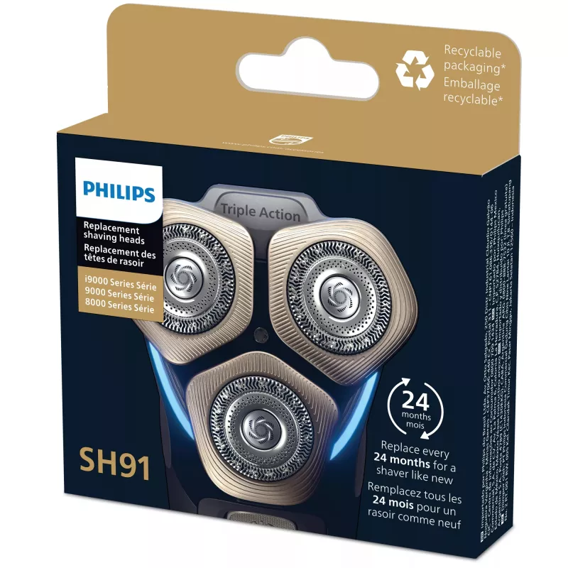 Philips Series 9000 SH91 SH91/50 keičiamos skutimo galvutės