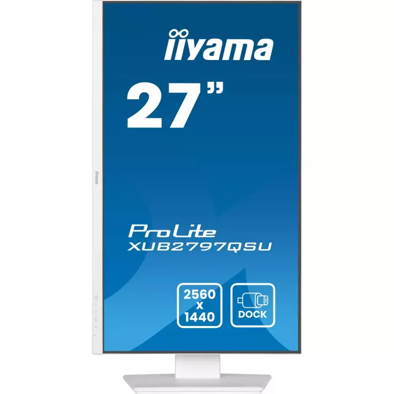 Monitorius iiyama ProLite XUB2797QSU-W2 68.6 cm (27 colių) 2560 x 1440 pikselių QHD LED baltas