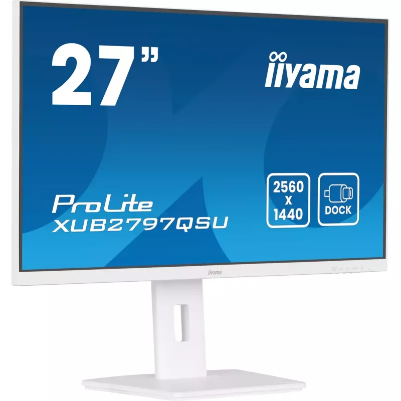 Monitorius iiyama ProLite XUB2797QSU-W2 68.6 cm (27 colių) 2560 x 1440 pikselių QHD LED baltas
