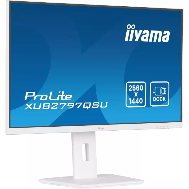 Monitorius iiyama ProLite XUB2797QSU-W2 68.6 cm (27 colių) 2560 x 1440 pikselių QHD LED baltas