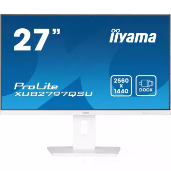 Monitorius iiyama ProLite XUB2797QSU-W2 68.6 cm (27 colių) 2560 x 1440 pikselių QHD LED baltas