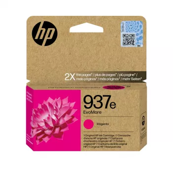 Original HP 937 EvoMore rašalo kasetė, raudona (magenta)