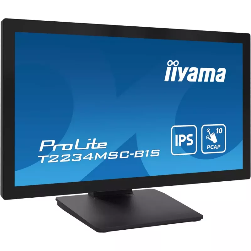Monitorius iiyama ProLite T2234MSC-B1S 54,6 cm (21,5 col.) 1920x1080 Full HD liečiamas ekranas juodas