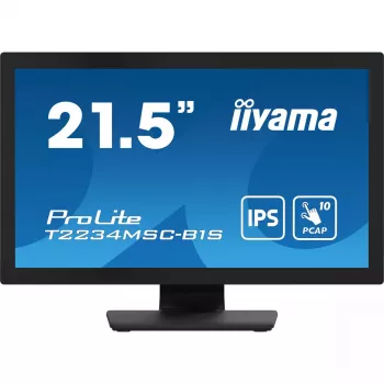 Monitorius iiyama ProLite T2234MSC-B1S 54,6 cm (21,5 col.) 1920x1080 Full HD liečiamas ekranas juodas