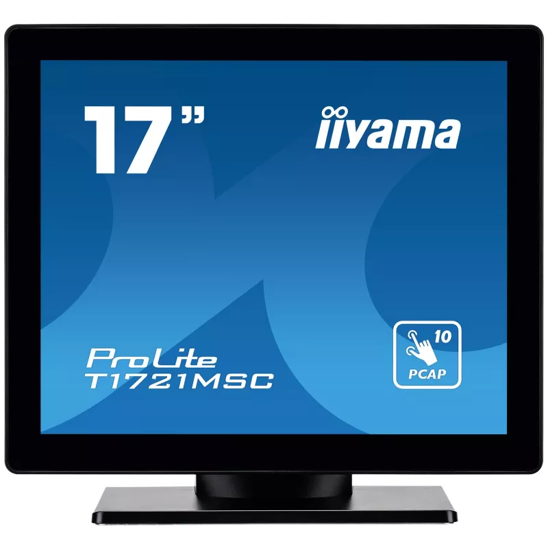 IIyama ProLite T1721MSC-B2 43,2 cm (17 colių) 1280x1024 SXGA LED liečiamasis monitorius, stalinis, juodas