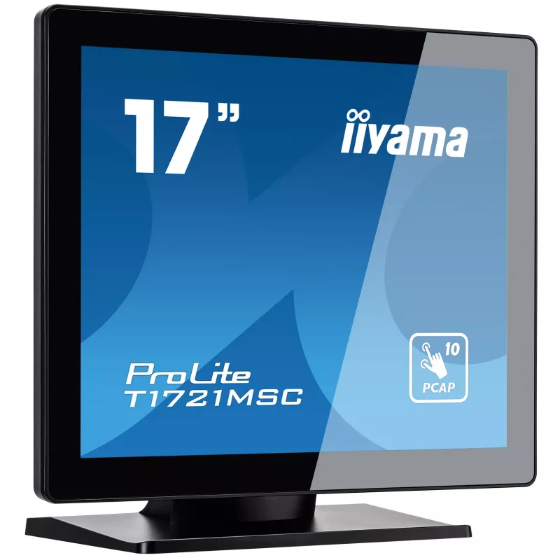 IIyama ProLite T1721MSC-B2 43,2 cm (17 colių) 1280x1024 SXGA LED liečiamasis monitorius, stalinis, juodas
