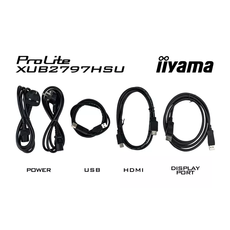 iiyama ProLite XUB2797HSU-B2 monitorius 68.6 cm (27 col.) 1920 x 1080 pikselių Full HD LED juodas