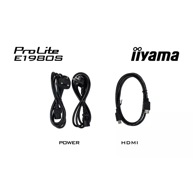 IIYAMA ProLite E1980S-B1 LED monitor 48,3 cm (19 inch) 1280 x 1024 VGA juodas