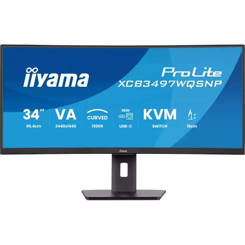 Monitorius iiyama ProLite XCB3497WQSNP-B1 86,4 cm (34 inch) 3440 x 1440 UltraWide Quad HD LED juodas