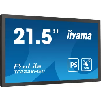 Monitorius iiyama TF2238MSC-B1 53,3 cm (21 colių) 1920x1080 Full HD LED liečiamas juodas