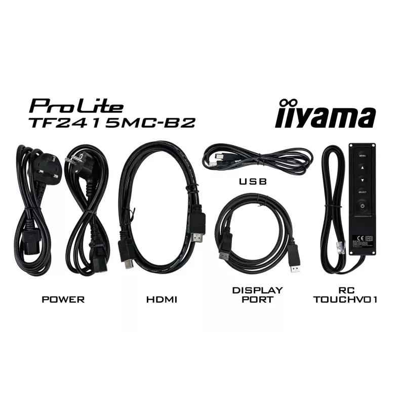 iiyama ProLite TF2215MC-B2 kompiuterio monitorius 54,6 cm (21,5 col.) 1920 x 1080 pikselių Full HD LED liečiamuoju ekranu Multi-user juodas