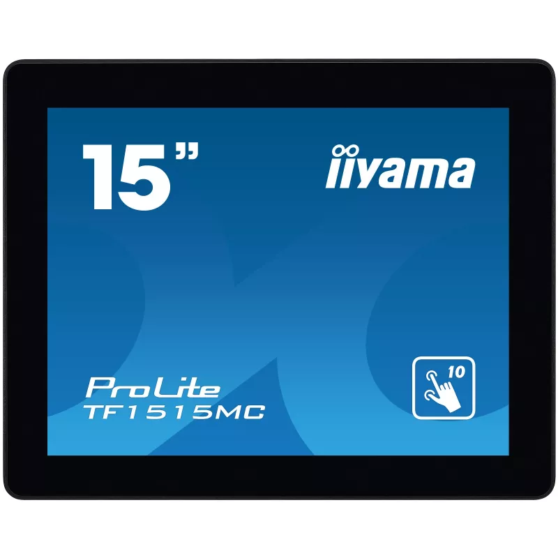 IIYAMA TF1515MC-B2 monitor 38,1 cm (15 colių) 1024 x 768 pikselių XGA LED liečiamasis ekranas juodas