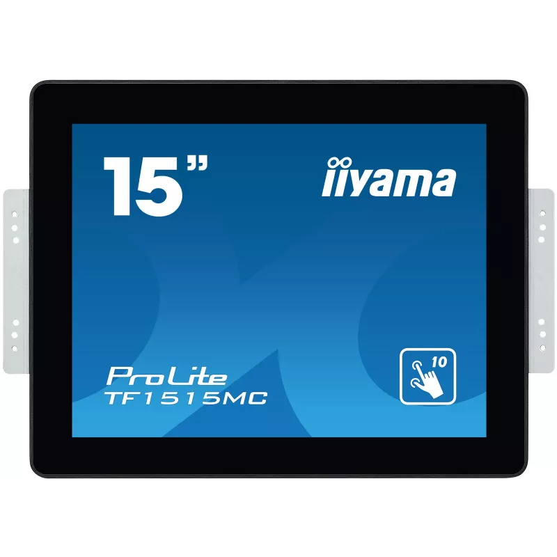 IIYAMA TF1515MC-B2 monitor 38,1 cm (15 colių) 1024 x 768 pikselių XGA LED liečiamasis ekranas juodas