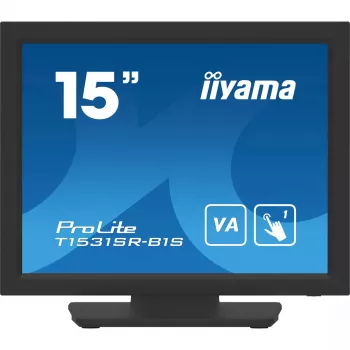 IIYAMA ProLite T1531SR-B1S 15 colių liečiamasis monitorius, 1024x768 XGA, VA, juodas