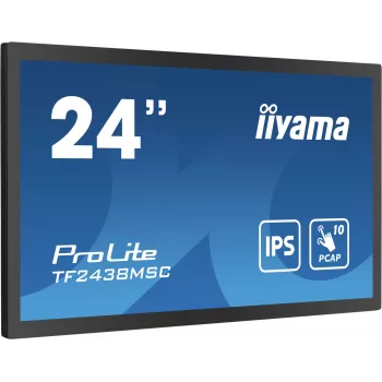 Monitorius iiyama TF2438MSC-B1 60,5 cm (23,8 colio) Full HD LED liečiamuoju ekranu juodas