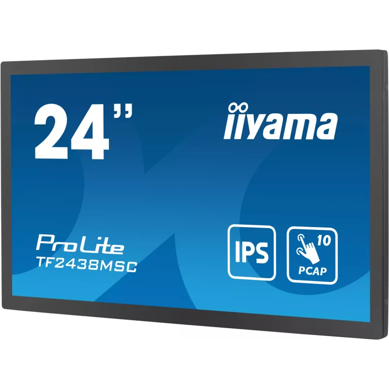 Monitorius iiyama TF2438MSC-B1 60,5 cm (23,8 colio) Full HD LED liečiamuoju ekranu juodas