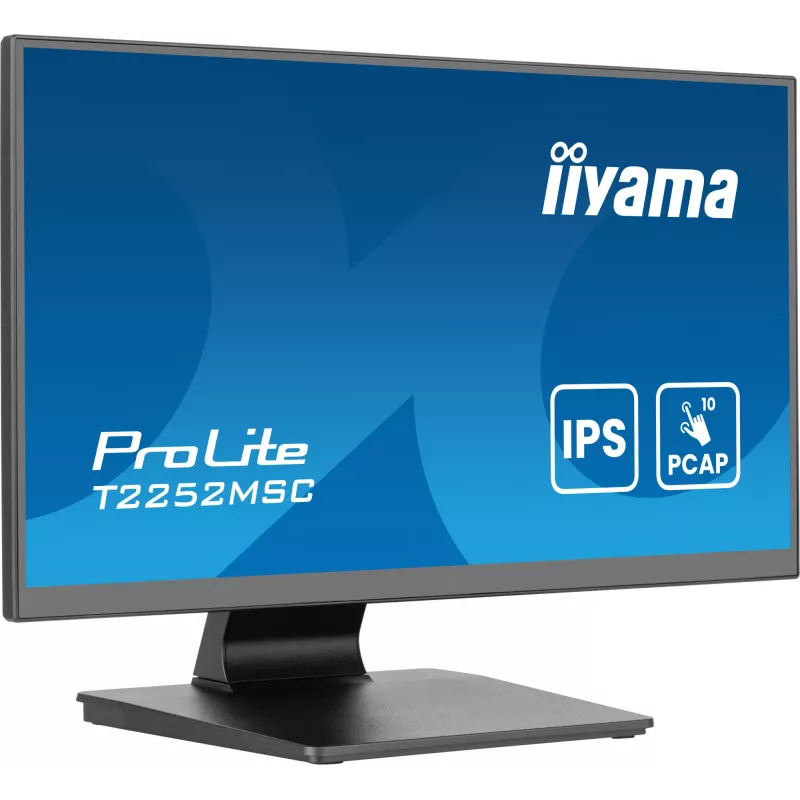 IIYAMA ProLite T2252MSC-B2AG 54,6 cm (21,5 col.) Full HD 1920x1080 LCD jutiklinis monitorius, juodas
