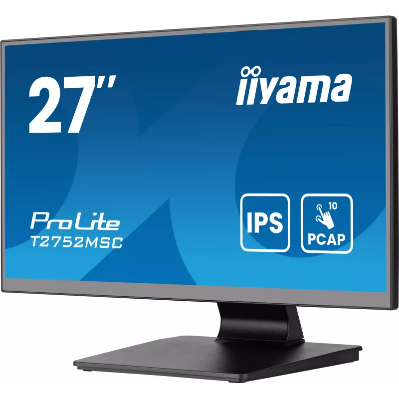 Monitorius iiyama ProLite T2752MSC-B1AG 68.6 cm (27 colių) 1920 x 1080 pikselių Full HD LED liečiamas juodas