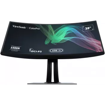 ViewSonic VP3881a monitor 96,5 cm (38 colių) 3840 x 1600 pikselių Quad HD+ LED juodas