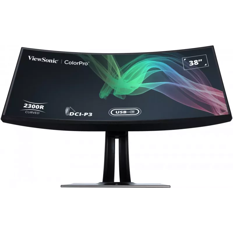 ViewSonic VP3881a monitor 96,5 cm (38 colių) 3840 x 1600 pikselių Quad HD+ LED juodas