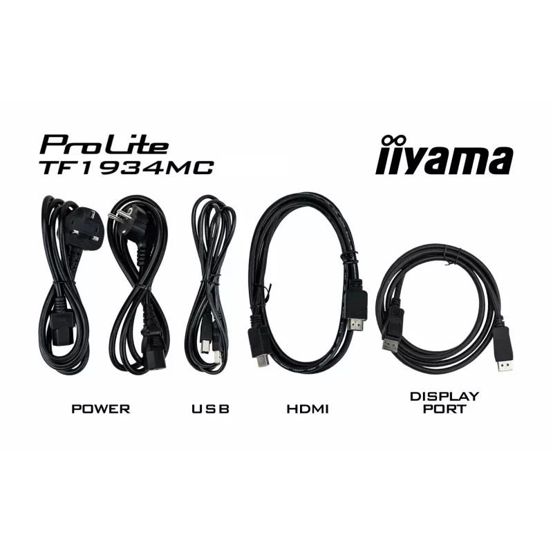 Monitorius iiyama ProLite TF1934MC-B7X 48,3 cm (19 colių) 1280 x 1024 pikseliai SXGA LED liečiamas ekranas juodas