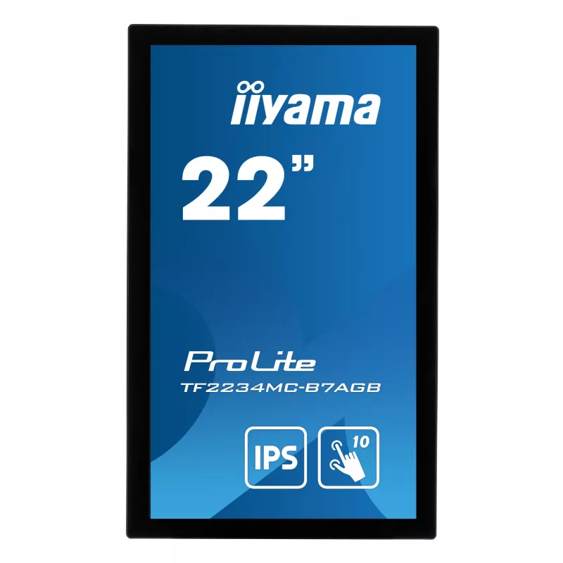 IIYAMA ProLite TF2234MC-B7AGB 54,6 cm (21,5 inch) Full HD LED jutiklinis monitorius su daugialypiu lietimu, juodas