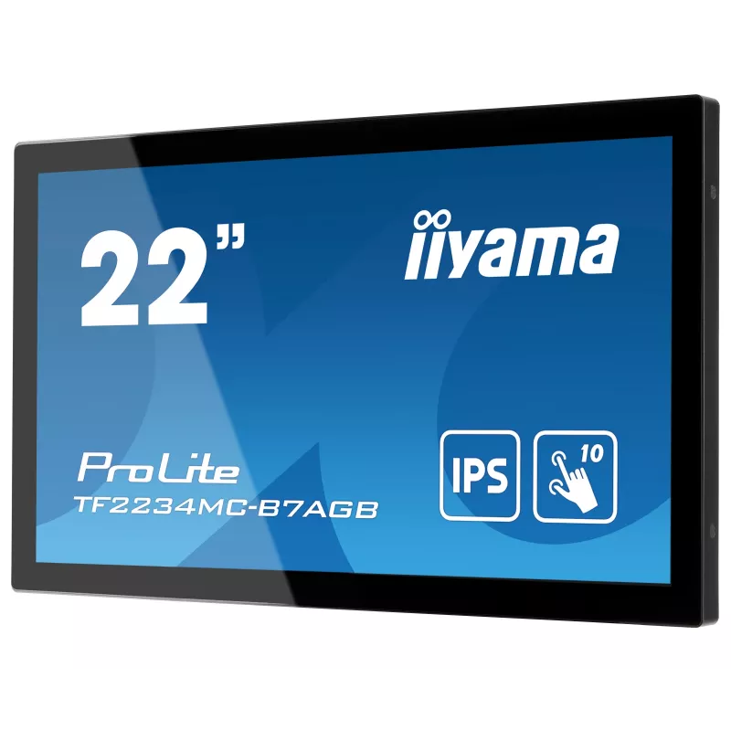 IIYAMA ProLite TF2234MC-B7AGB 54,6 cm (21,5 inch) Full HD LED jutiklinis monitorius su daugialypiu lietimu, juodas