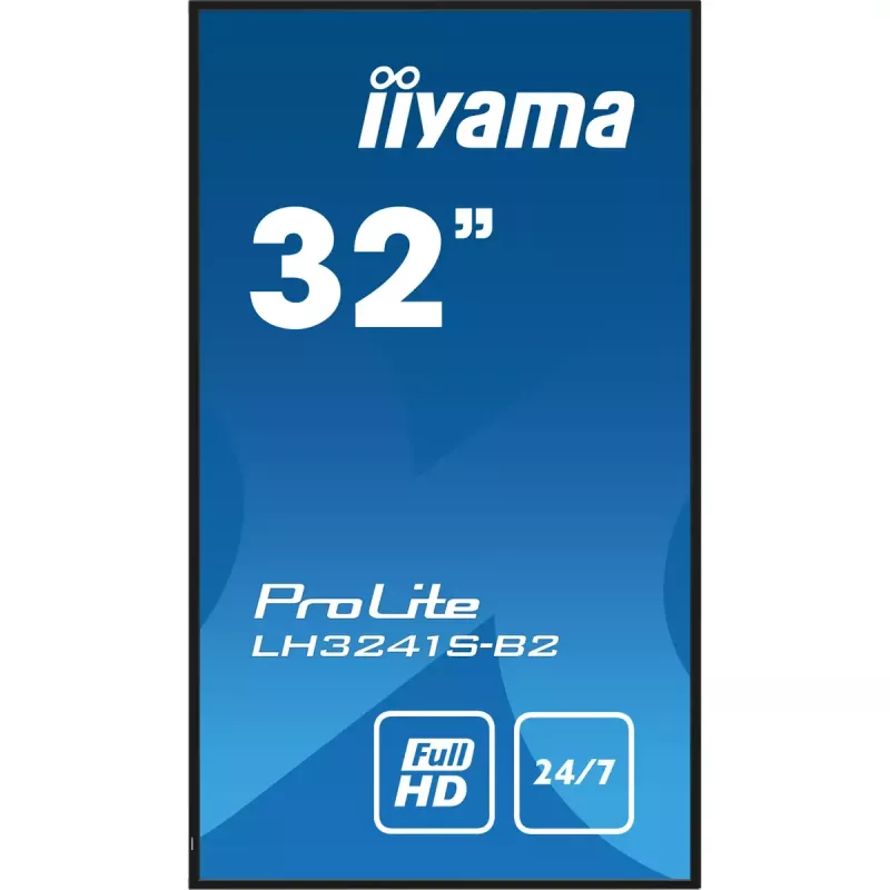 iiyama LH3241S-B2 demonstracinis ekranas su kiosko dizainu 80 cm (31.5 col.) LED 350 cd/m² Full HD juodas 24/7