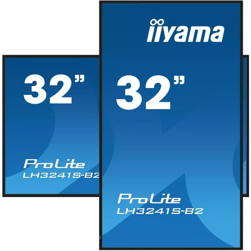iiyama LH3241S-B2 demonstracinis ekranas su kiosko dizainu 80 cm (31.5 col.) LED 350 cd/m² Full HD juodas 24/7