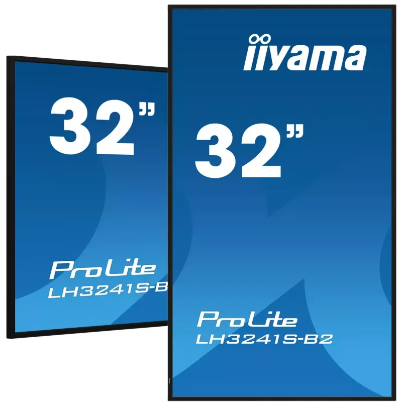 iiyama LH3241S-B2 demonstracinis ekranas su kiosko dizainu 80 cm (31.5 col.) LED 350 cd/m² Full HD juodas 24/7