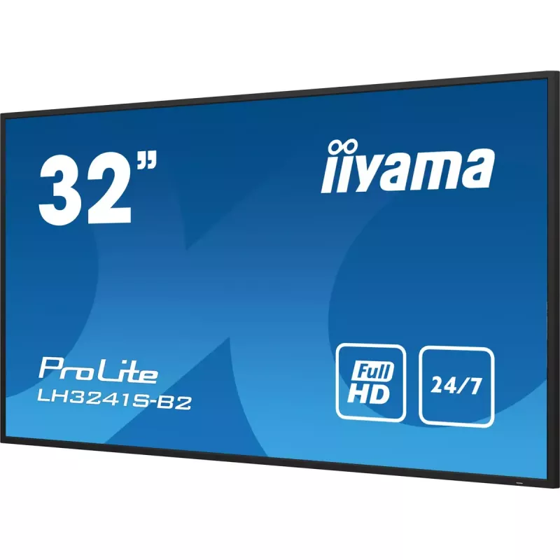 iiyama LH3241S-B2 demonstracinis ekranas su kiosko dizainu 80 cm (31.5 col.) LED 350 cd/m² Full HD juodas 24/7