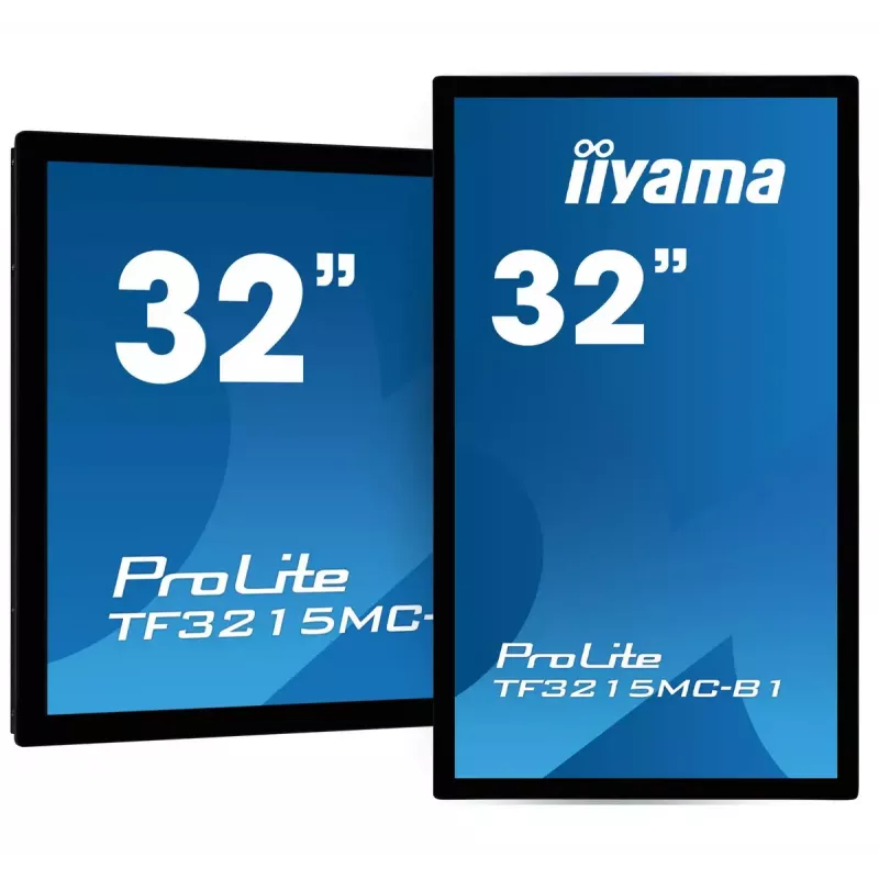 Monitorius iiyama ProLite TF3215MC-B2 80 cm (31,5 col.) 1920 × 1080 pikselių Full HD LED liečiamas ekranas „Kiosk“ juodas