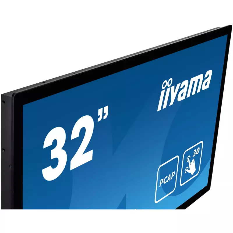 Monitorius iiyama ProLite TF3215MC-B2 80 cm (31,5 col.) 1920 × 1080 pikselių Full HD LED liečiamas ekranas „Kiosk“ juodas