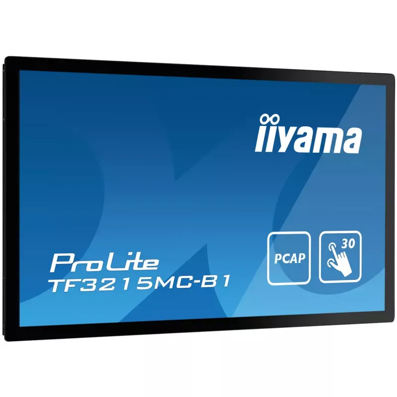 Monitorius iiyama ProLite TF3215MC-B2 80 cm (31,5 col.) 1920 × 1080 pikselių Full HD LED liečiamas ekranas „Kiosk“ juodas