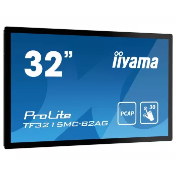 Monitorius iiyama ProLite TF3215MC-B2AG 80 cm (31,5 colių) 1920 x 1080 pikselių Full HD LED liečiamas ekranas kioskams juodas
