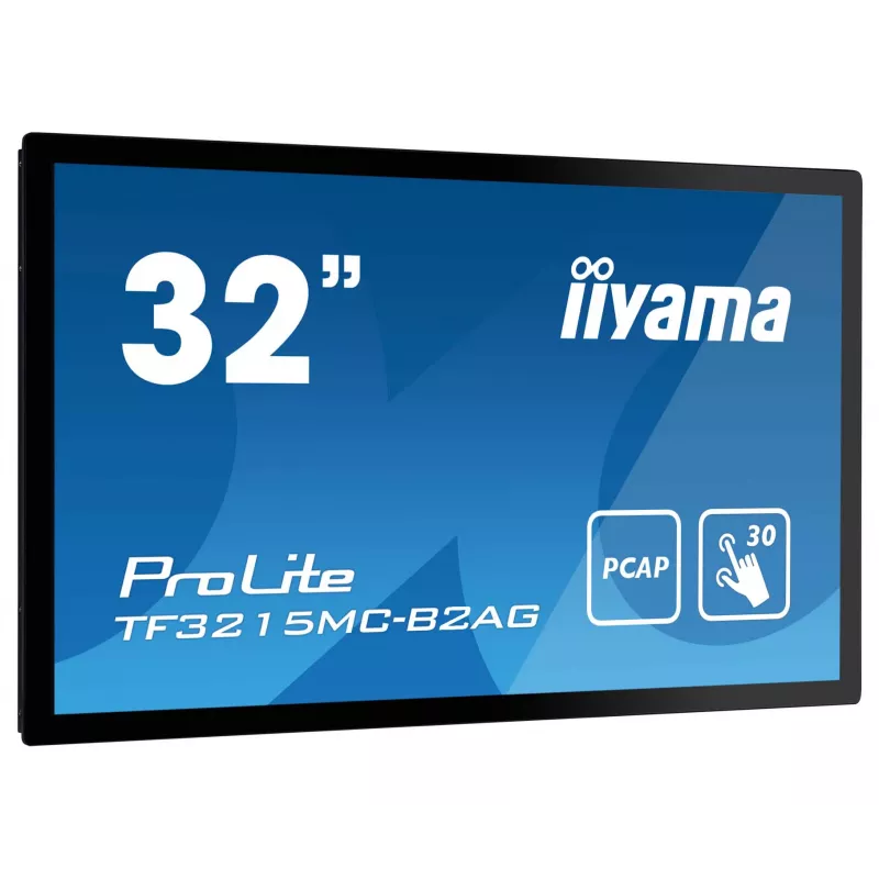 Monitorius iiyama ProLite TF3215MC-B2AG 80 cm (31,5 colių) 1920 x 1080 pikselių Full HD LED liečiamas ekranas kioskams juodas