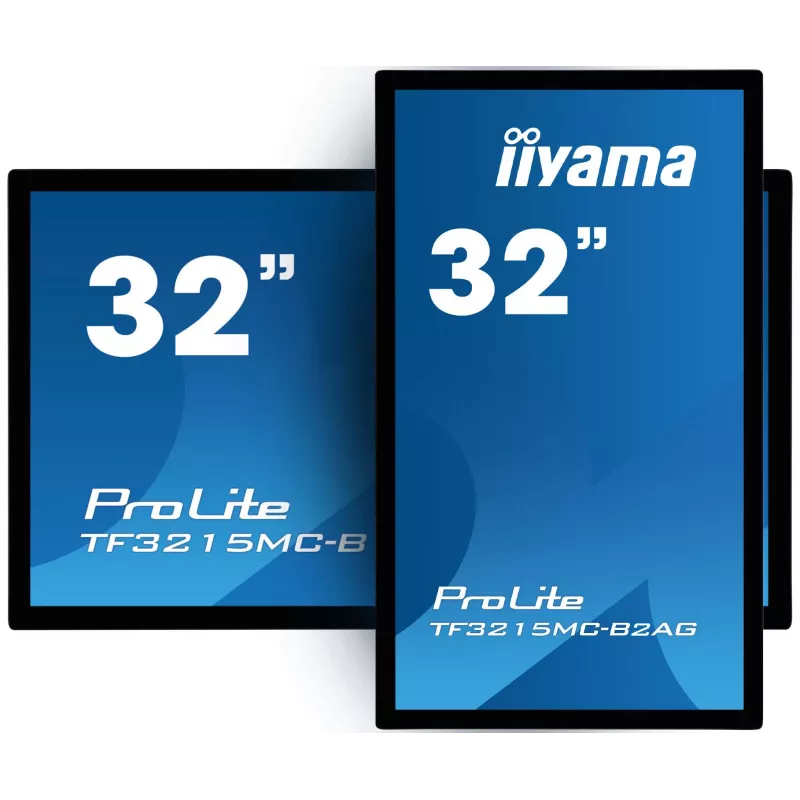 Monitorius iiyama ProLite TF3215MC-B2AG 80 cm (31,5 colių) 1920 x 1080 pikselių Full HD LED liečiamas ekranas kioskams juodas