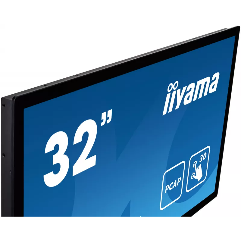 Monitorius iiyama ProLite TF3215MC-B2AG 80 cm (31,5 colių) 1920 x 1080 pikselių Full HD LED liečiamas ekranas kioskams juodas