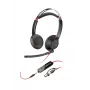 HP Poly Blackwire 5220 Stereo USB-C ausinės su 3,5 mm kištuku ir USB-C/A adapteriu