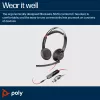 HP Poly Blackwire 5220 Stereo USB-C ausinės su 3,5 mm kištuku ir USB-C/A adapteriu