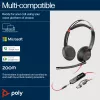 HP Poly Blackwire 5220 Stereo USB-C ausinės su 3,5 mm kištuku ir USB-C/A adapteriu