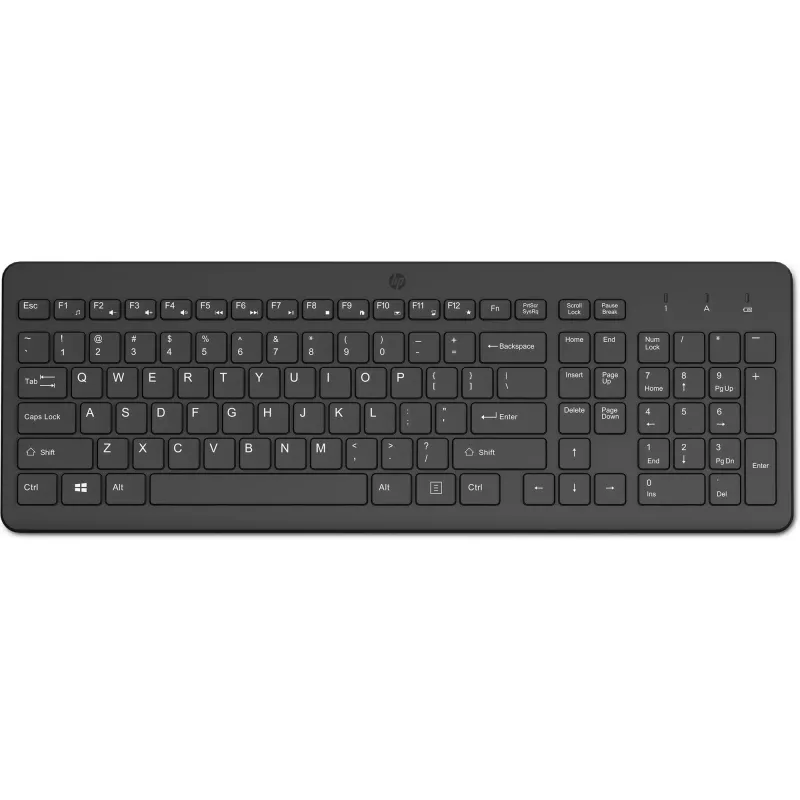 HP 225 belaidė klaviatūra, pilno dydžio, RF, universali, juoda, 805TAA#ABD