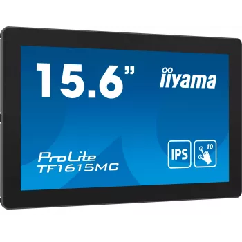 Monitorius iiyama ProLite TF1615MC-B1 39,6 cm (15,6 col.) 1920×1080 Full HD lietiminis ekranas juodas