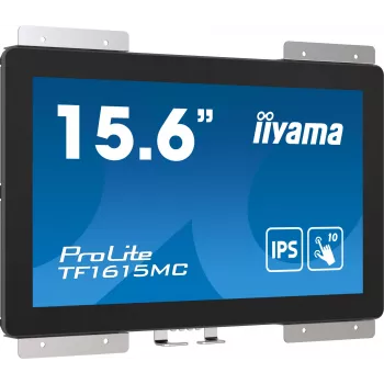 Monitorius iiyama ProLite TF1615MC-B1 39,6 cm (15,6 col.) 1920×1080 Full HD lietiminis ekranas juodas