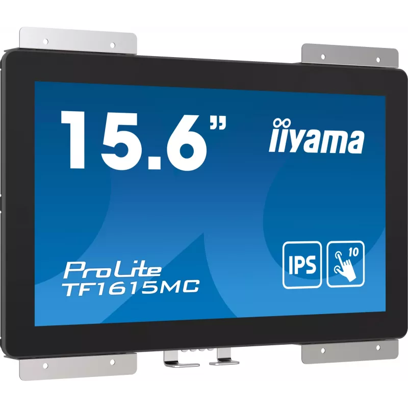 Monitorius iiyama ProLite TF1615MC-B1 39,6 cm (15,6 col.) 1920×1080 Full HD lietiminis ekranas juodas